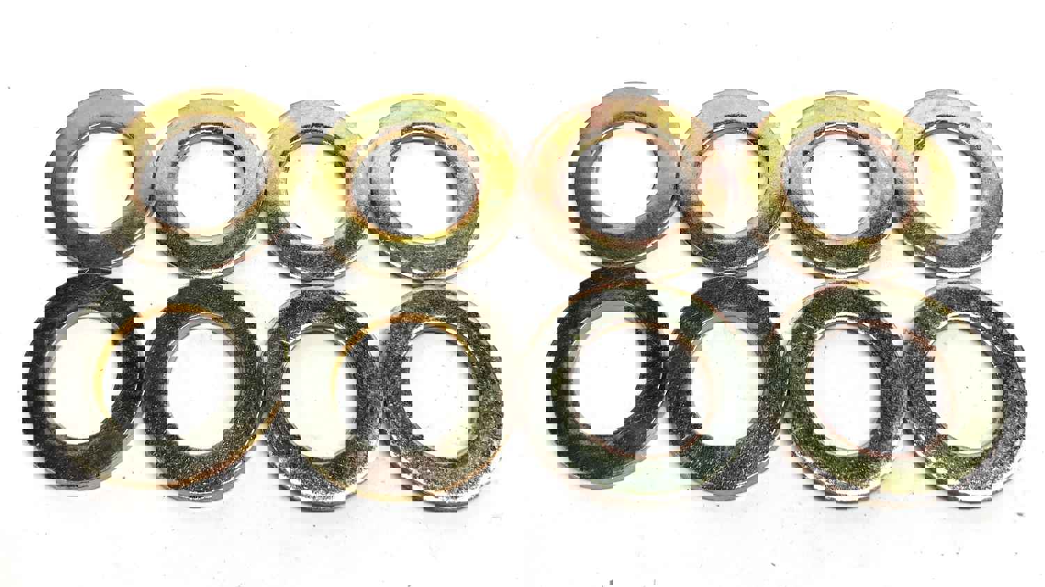 Volvo Yellow Zinc-Plated Steel Flat Washer CH14D-18ZI [Lot of 8] NOS