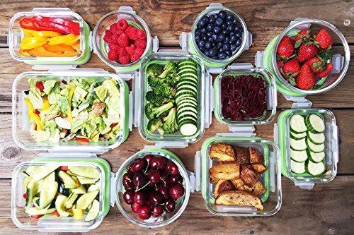 Kinetic Glass Food Storage Containers with Lids - 18 Piece Set, Airtight & Leakproof, BPA Free & FDA Approved
