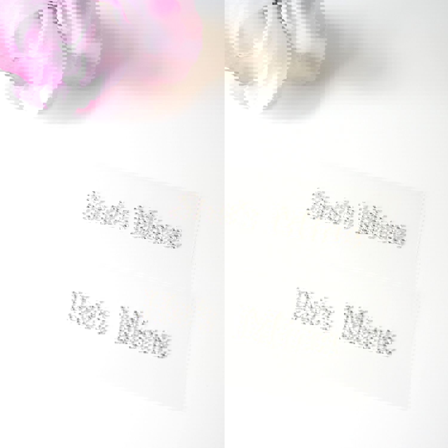 Hes Mine Shes Mine Bridal Shoe Stickers Clear Rhinestone I Do Wedding Accessory