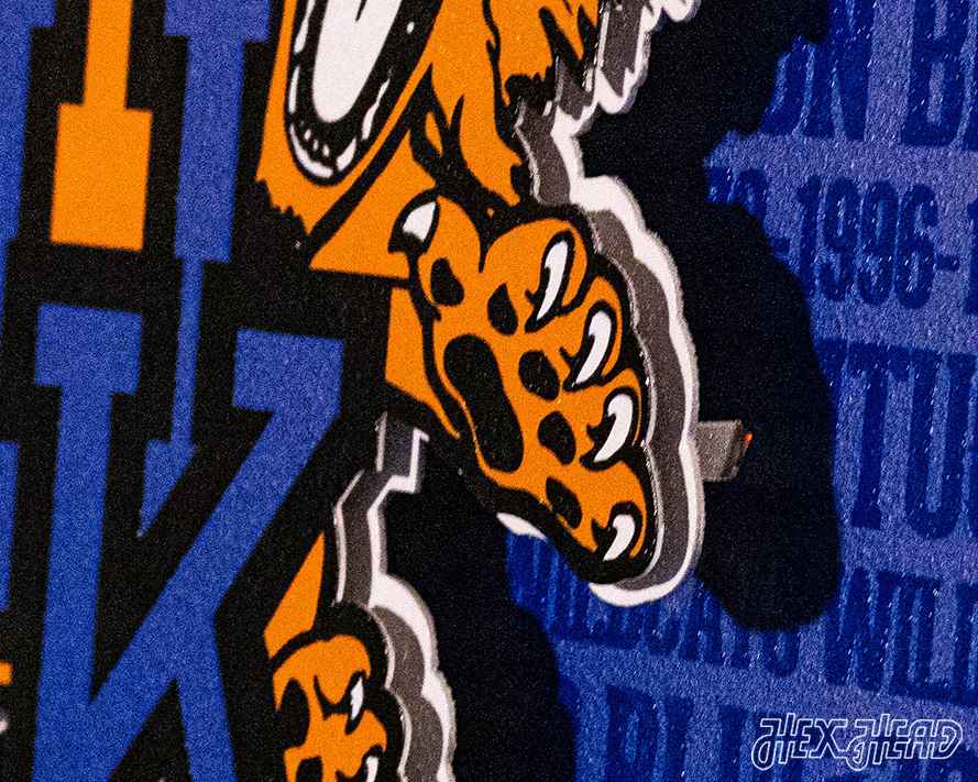 Kentucky Wildcats CRAFT SERIES 3D Embossed Metal Wall Art