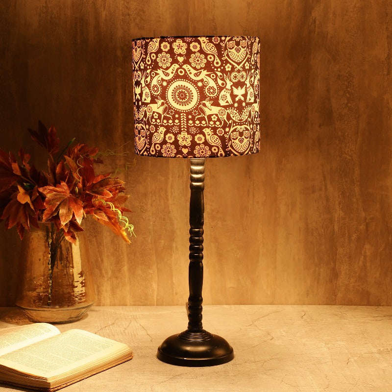 BTR CRAFTS Nandi Floral Metal Table Lamp Set of 2 (Bulb not Included)