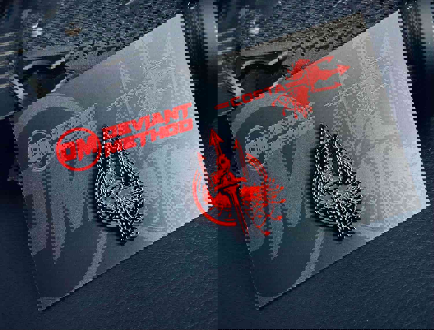 Costa Ludus Trident Black/Red Pin