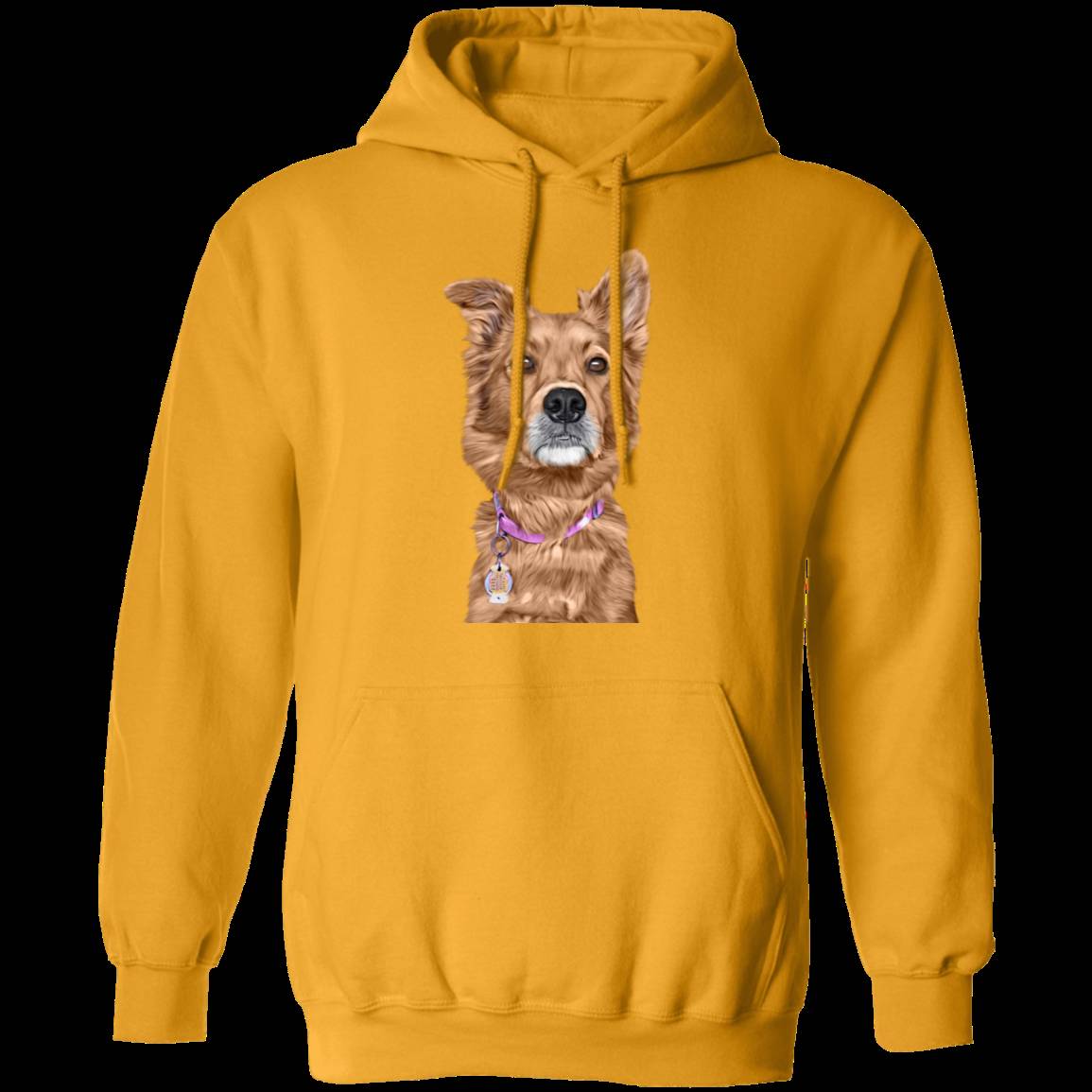 CUSTOMIZED PET PRINT ART Pullover Hoodie 8 oz.
