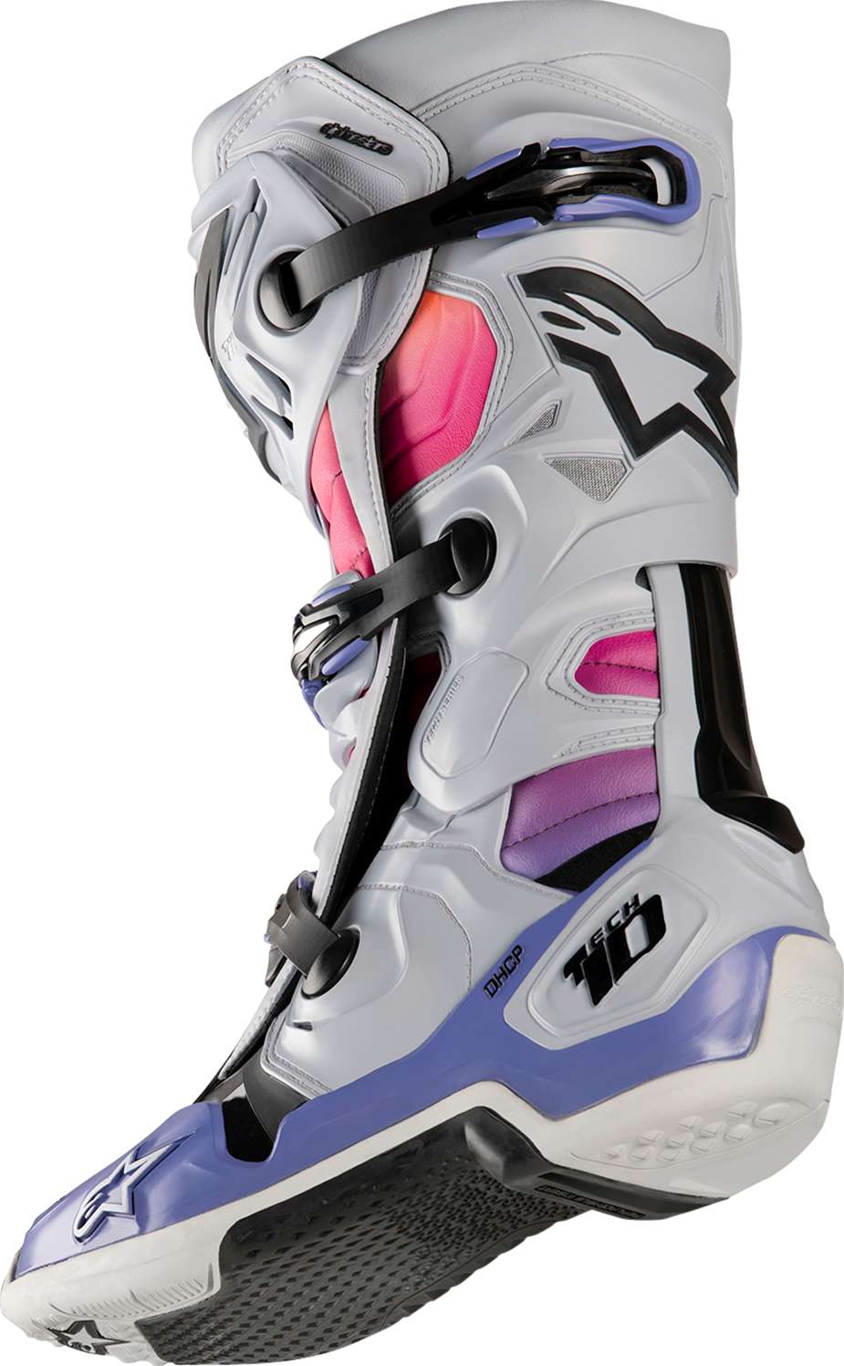 ALPINESTARS Limited Edition Daytona 23 Tech 10 Boots - Gray/Pink/Purple - US 11