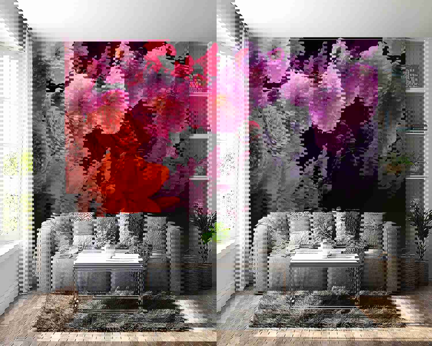 Peel & Stick Floral Wall Mural - Spring Cocktail - Removable Wall Decals