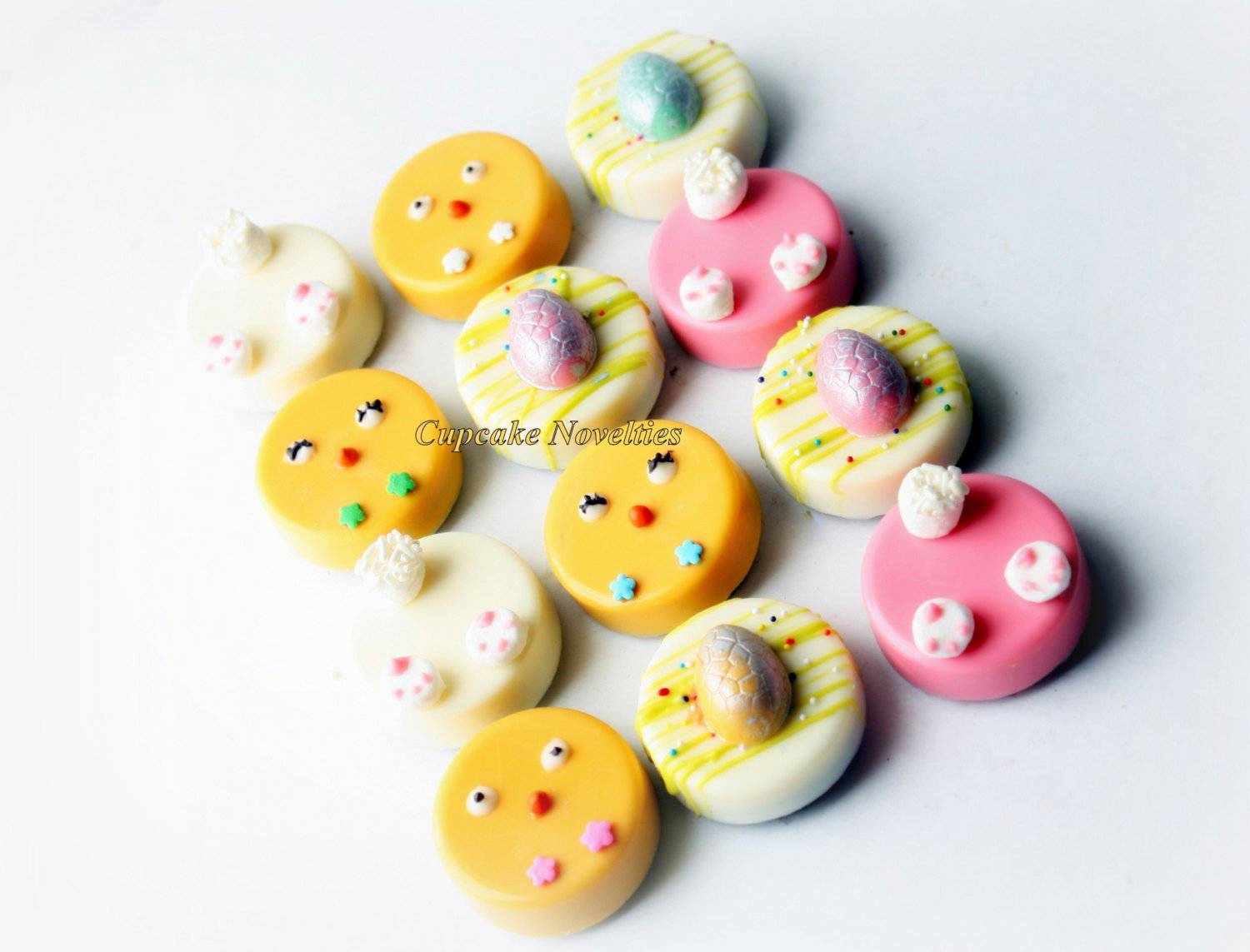 Easter Chocolate Covered Oreo Cookies - Bunny, Chicks & Eggs Theme