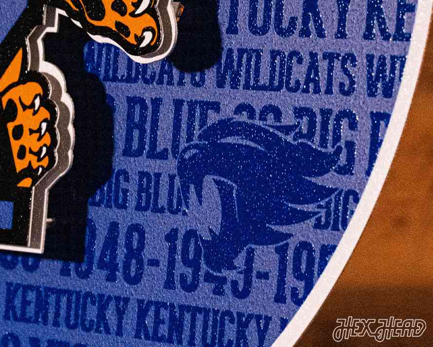 Kentucky Wildcats CRAFT SERIES 3D Embossed Metal Wall Art