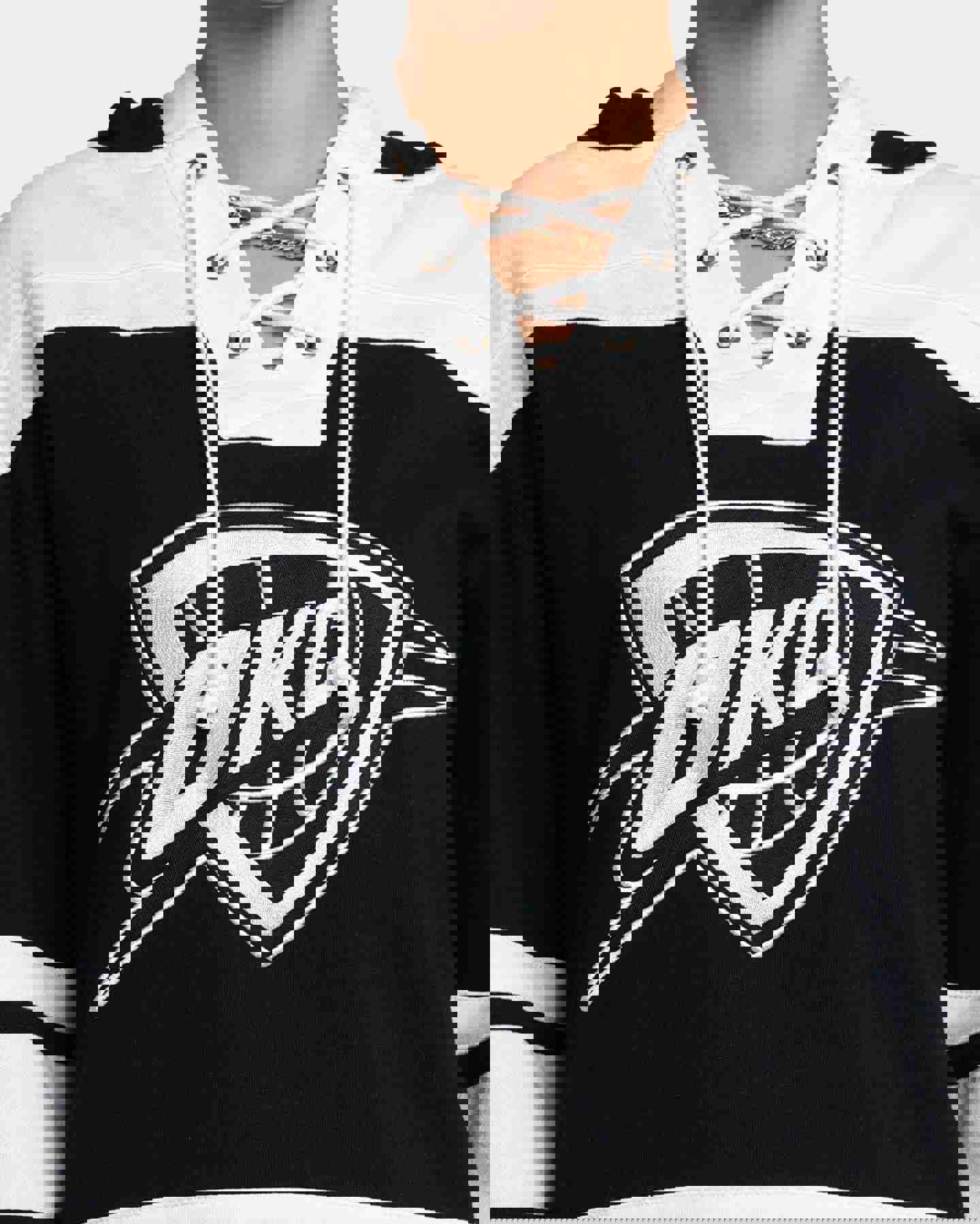 47 Brand Oklahoma City Thunder Superior Lacer Hoodie Jet Black