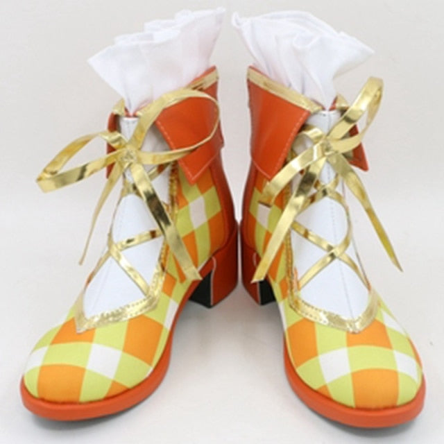 Anime Love Live Nico Yazawa Nozomi Cosplay Shoes with Bouquet Flowers Design