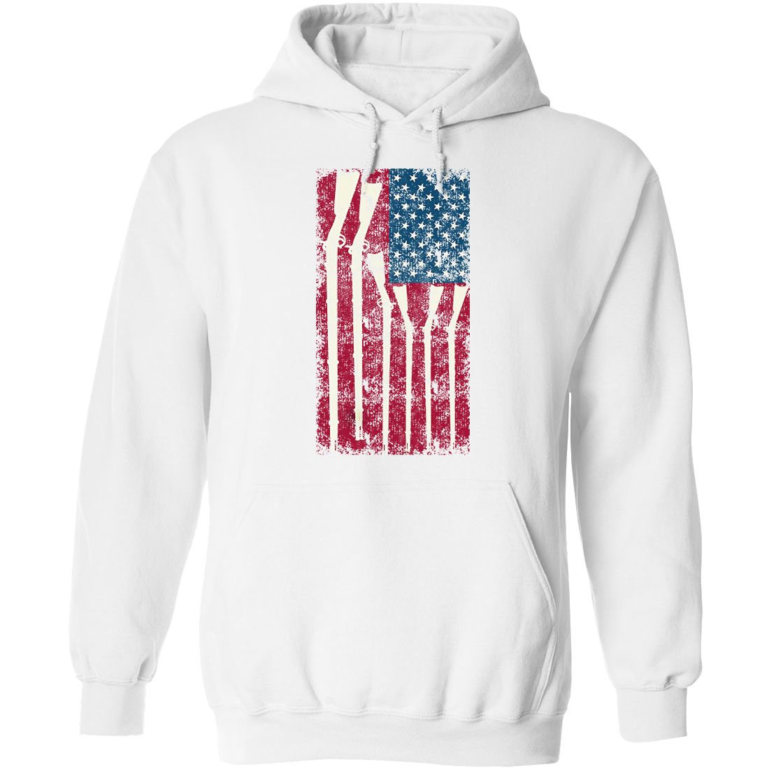 American Flag with Guns Hoodie