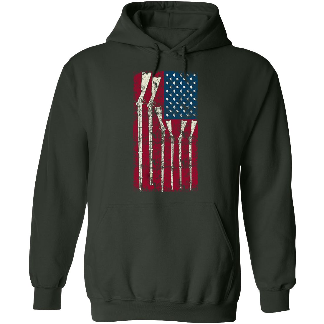 American Flag with Guns Hoodie