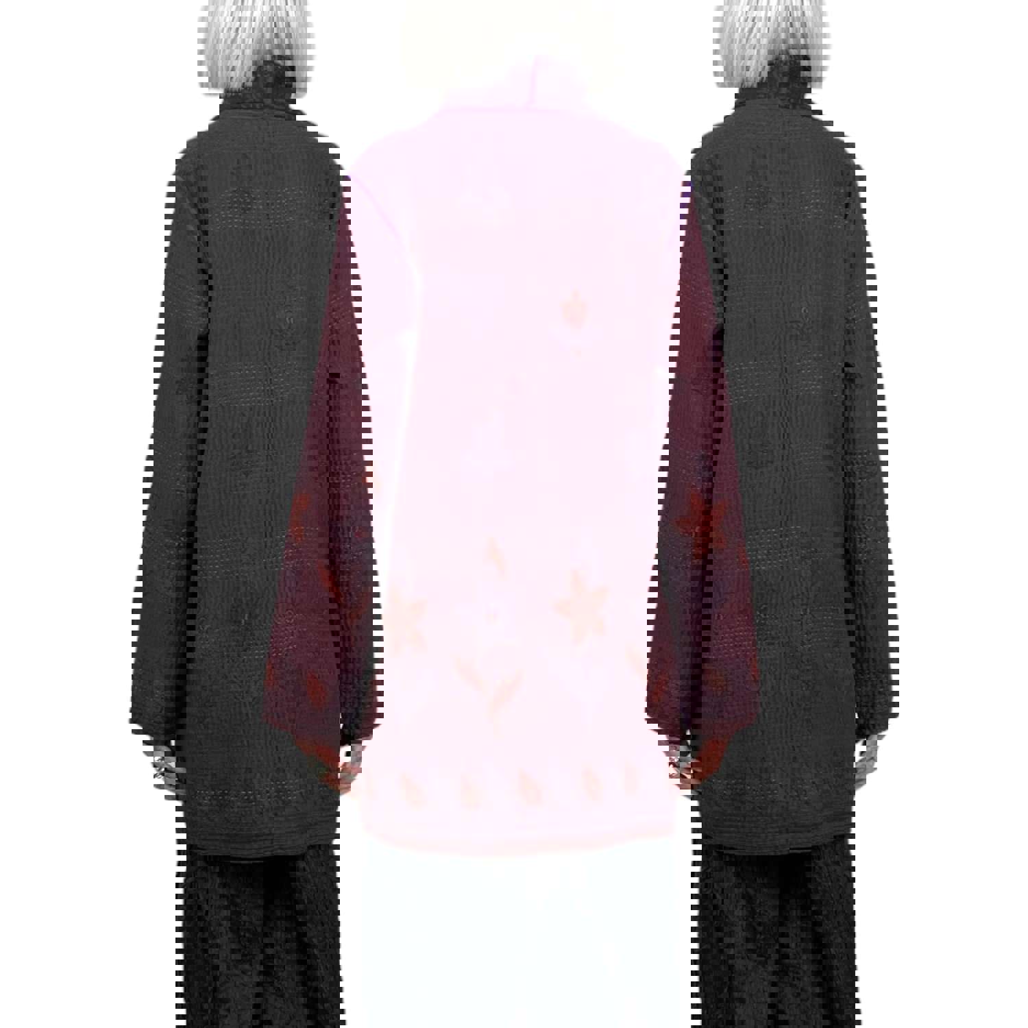 OVERDYED POCKET JACKET - Reversible Wide Collar Cotton Jacket