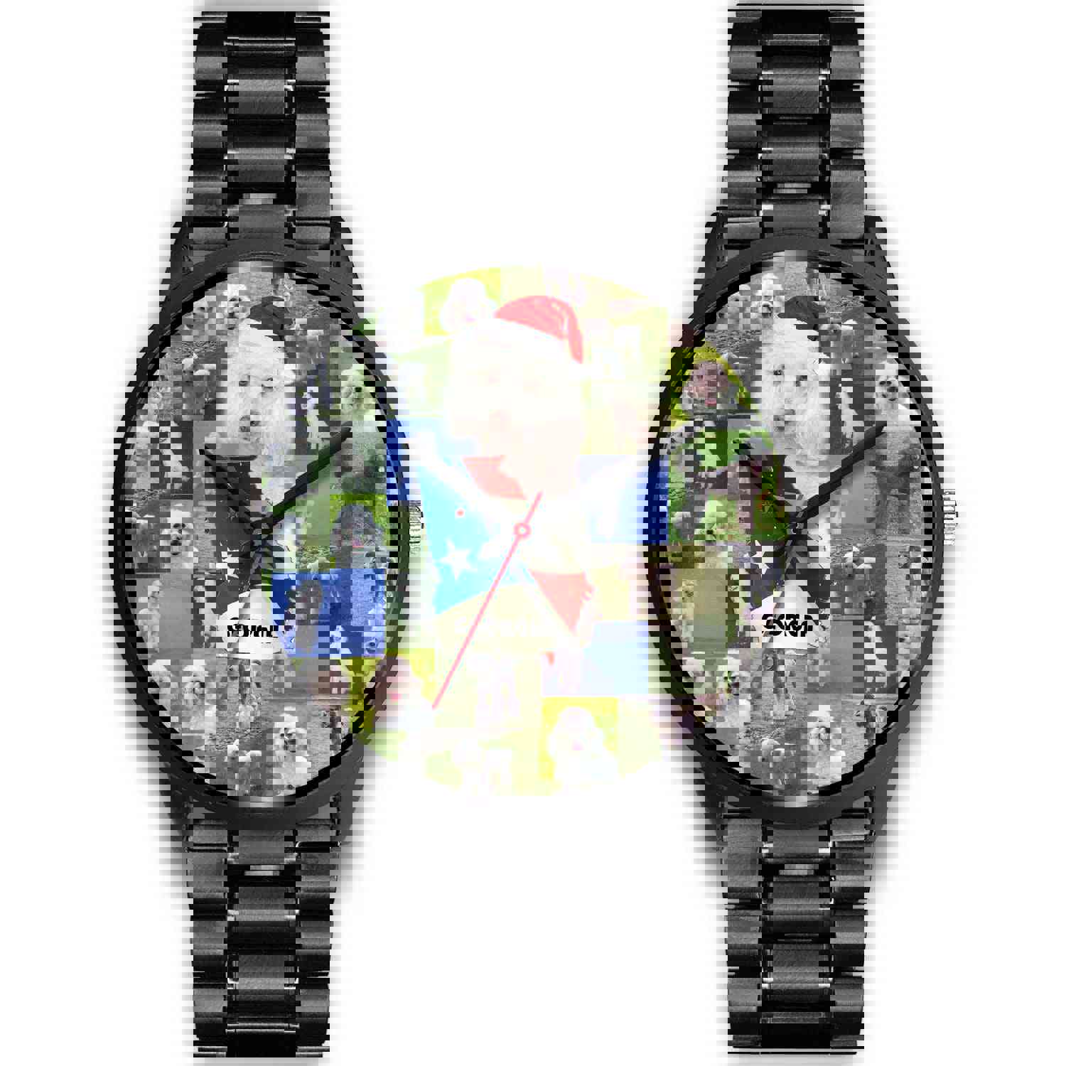 Poodle Dog Georgia Christmas Special Wrist Watch