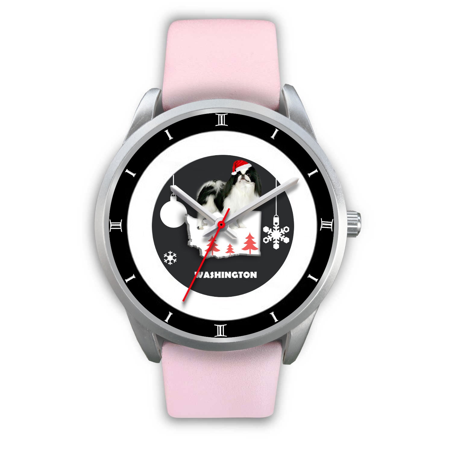 Japanese Chin Dog Washington Christmas Special Wrist Watch