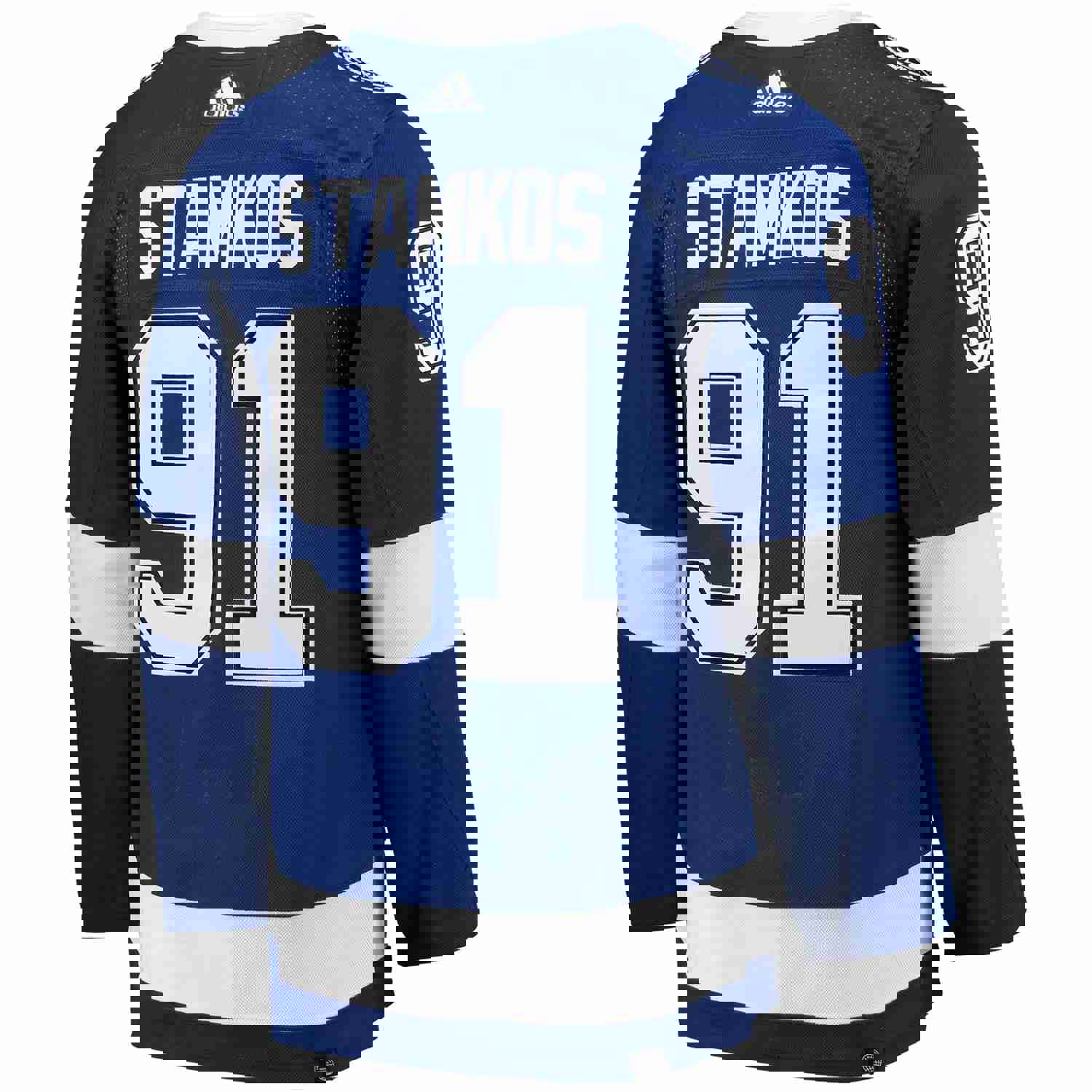Steven Stamkos Tampa Bay Lightning adidas Home Captain Patch Primegreen Authentic Pro Player Jersey - Blue