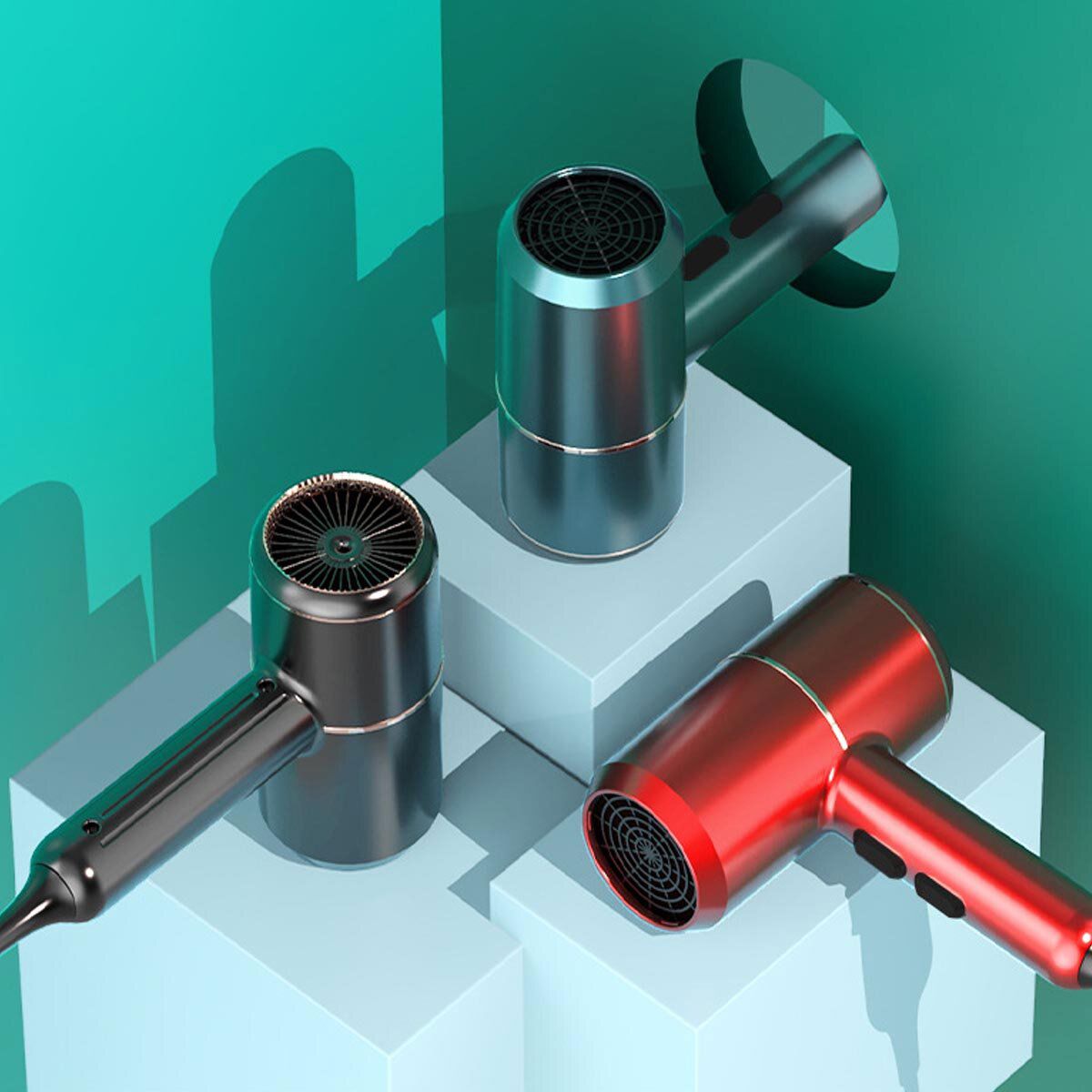 2000W Professional 6 Gear Adjustable Hair Dryer with 57°C Constant Temperature for Salon, Home, and Travel