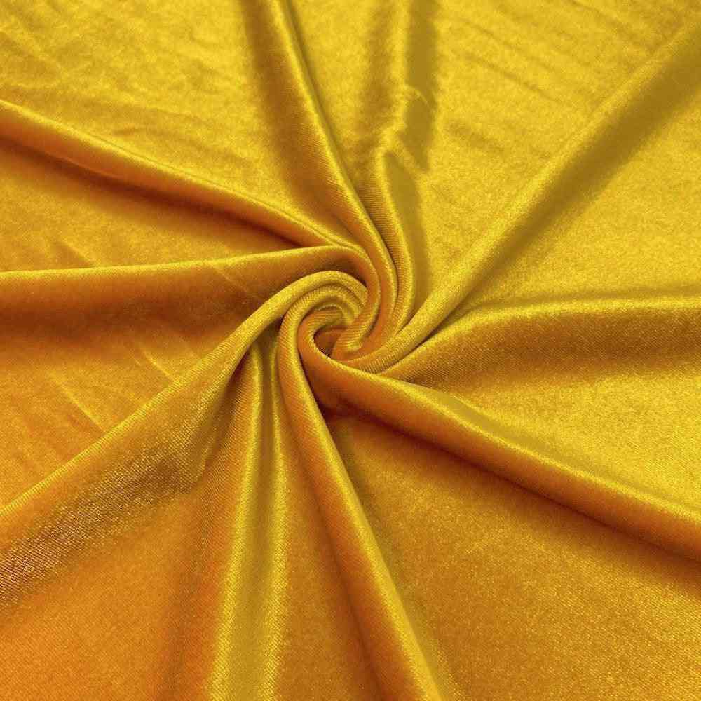 Stretch Velvet Fabric - Gold - 60" Wide for Sewing, Apparel, and Crafts