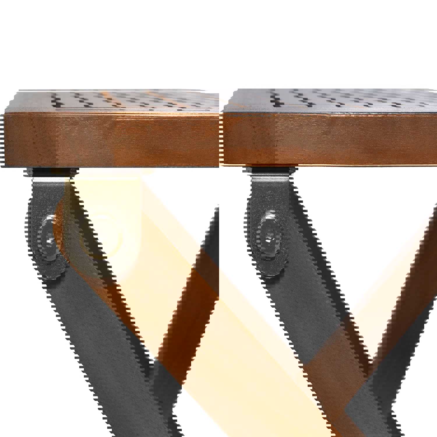 TOPMAX Outdoor Patio Wood Portable Extended Chaise Lounge Set with Foldable Tea Table