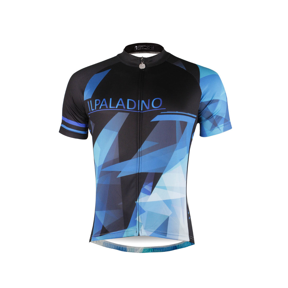Ilpaladino Fragment Sport Breathable Black&Blue Jersey Men's Short-Sleeve Bicycling Shirts