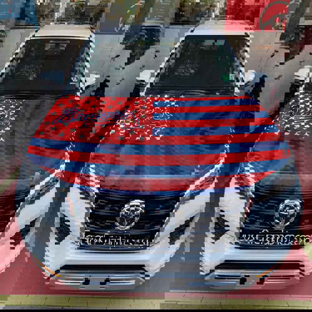Atlanta Braves Itasha Car Vinyl Hood Wrap Decal Sticker