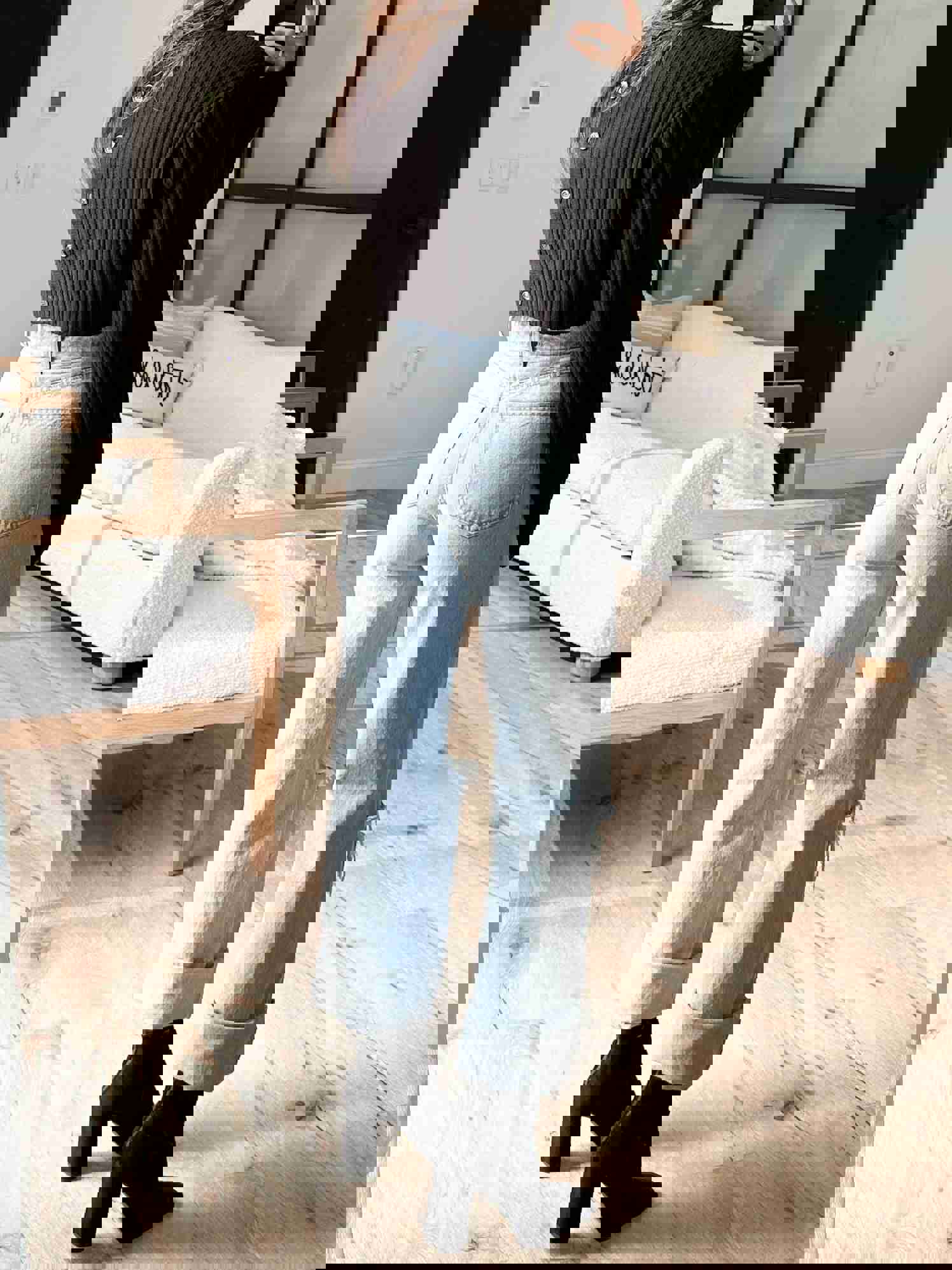 Livvy Button Sweater | Black | FINAL SALE