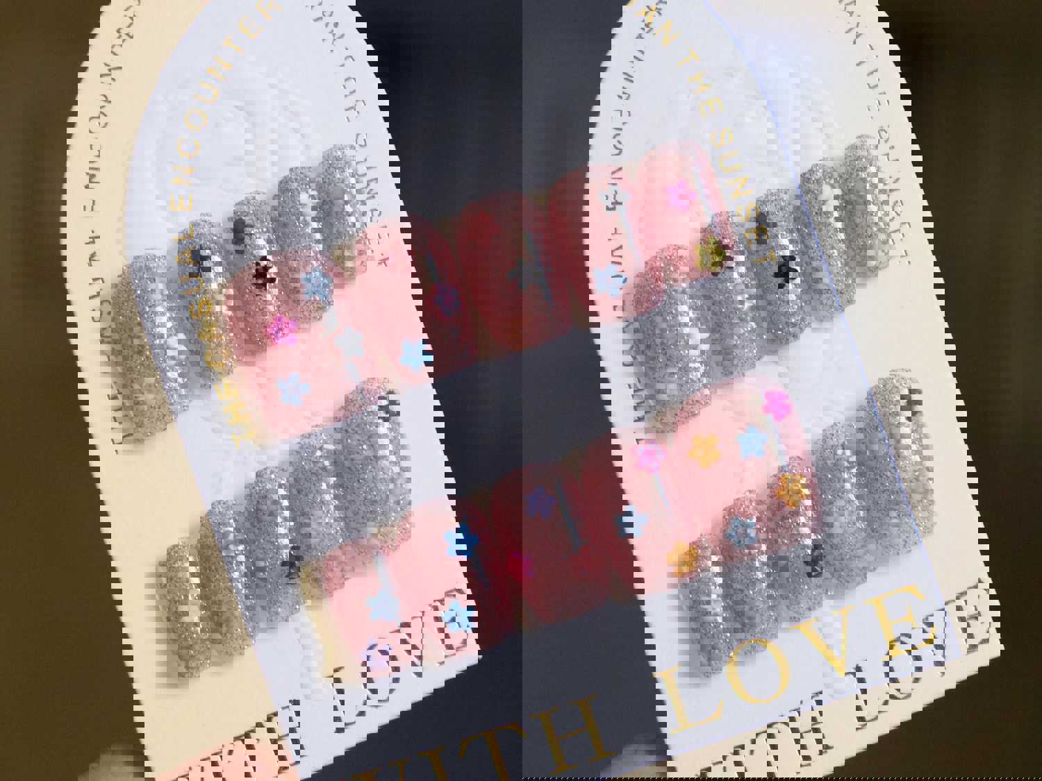 200pcs Mini 3D Floral Nail Decal