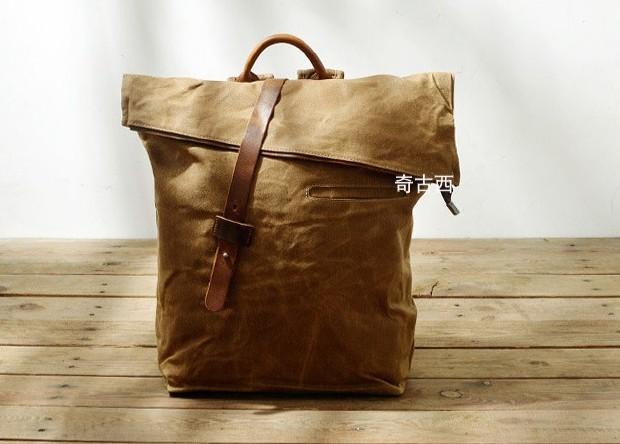 Badass Canvas Mens Travel Backpack - Durable School & Laptop Backpack