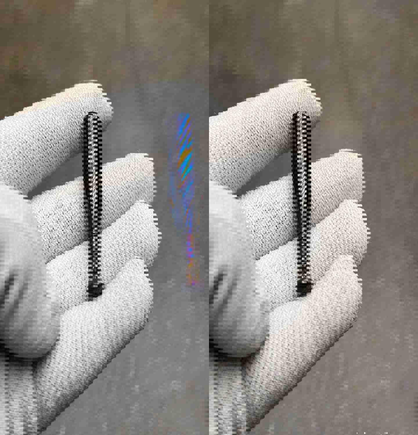 Nealsgadgets Titanium Damascus Baseball Bat Pendant Bead