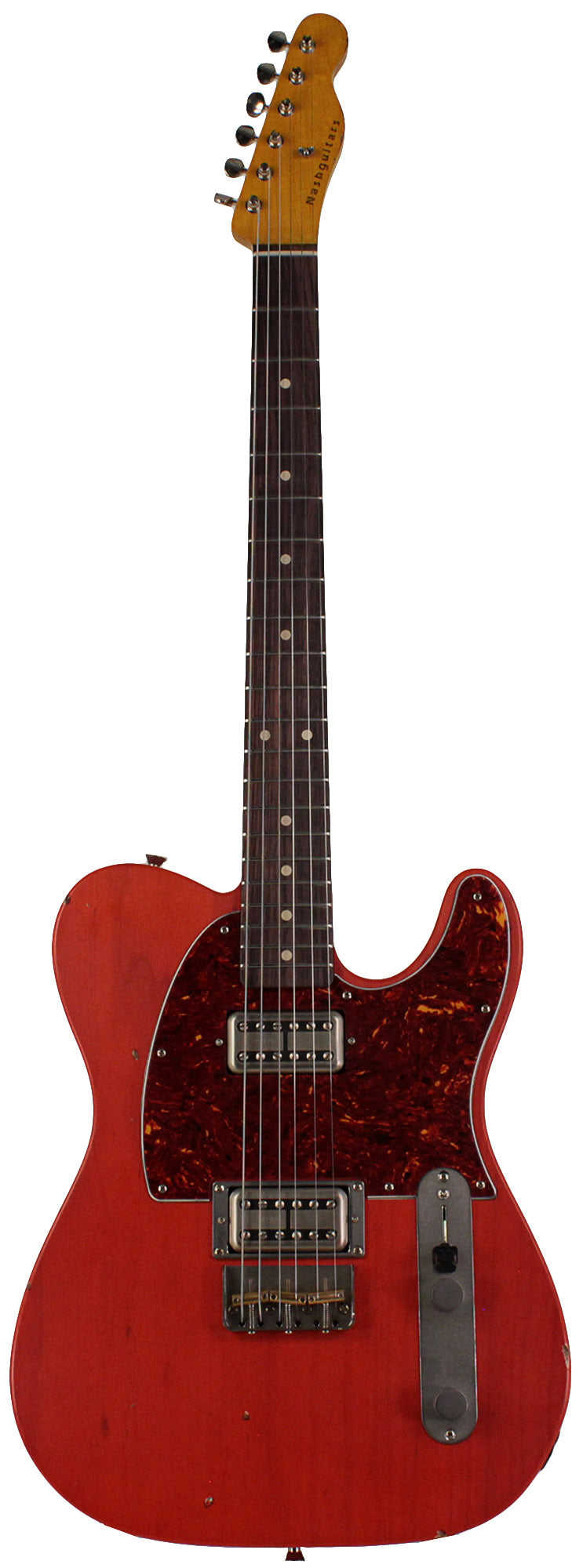 Nash T-2HB Guitar with Lollartrons in Gretsch Orange - Light Aging