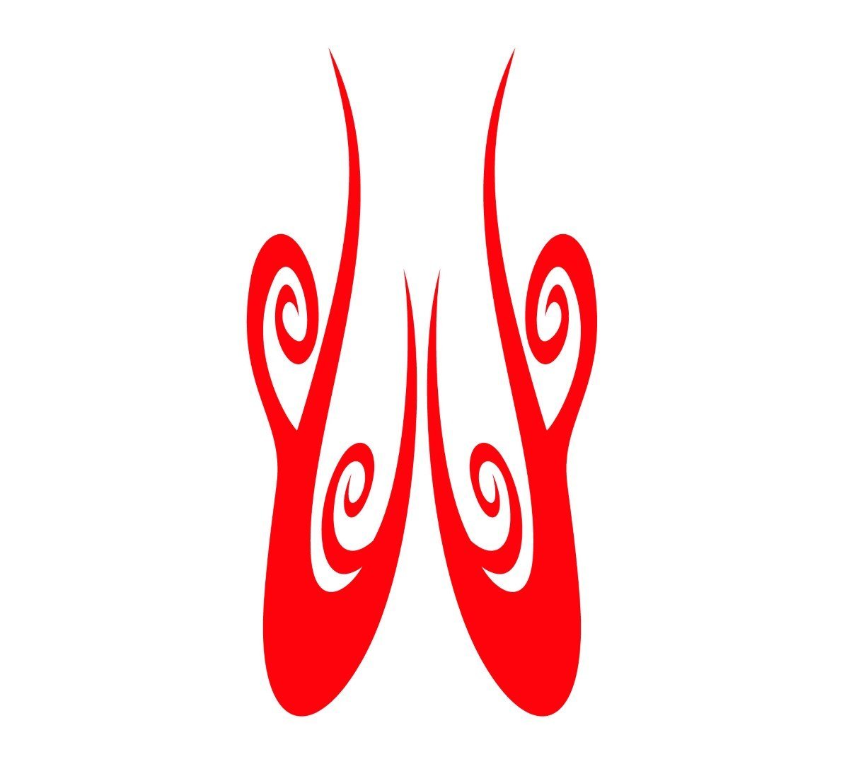 Auto Truck Car Hood Flames Graphics Decals HH04 - High Gloss Vinyl Sticker for Trucks and Dune Buggies