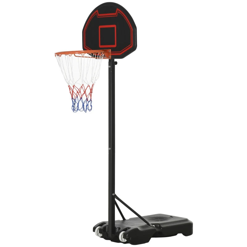 Soozier Portable Basketball Hoop Stand - Adjustable Height with Wheels for Indoor & Outdoor Use