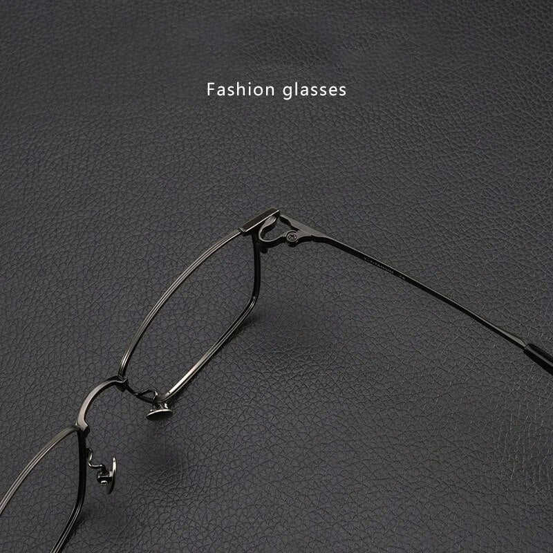 Trend Retro Pure Titanium Unisex Polygon Fashion Luxury Glasses Frame