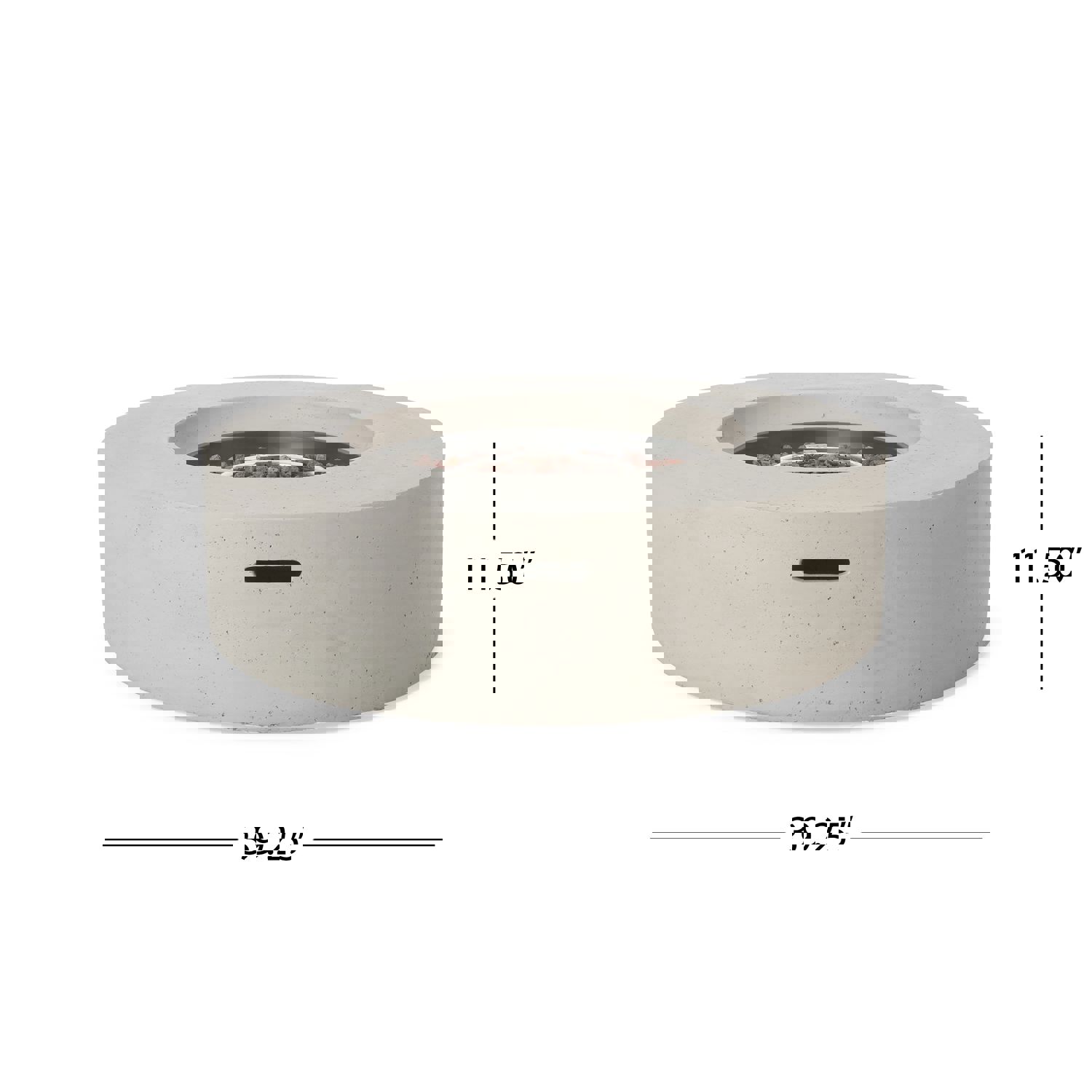 Hearth Circular 50K BTU Outdoor Gas Fire Pit Table with Tank Holder