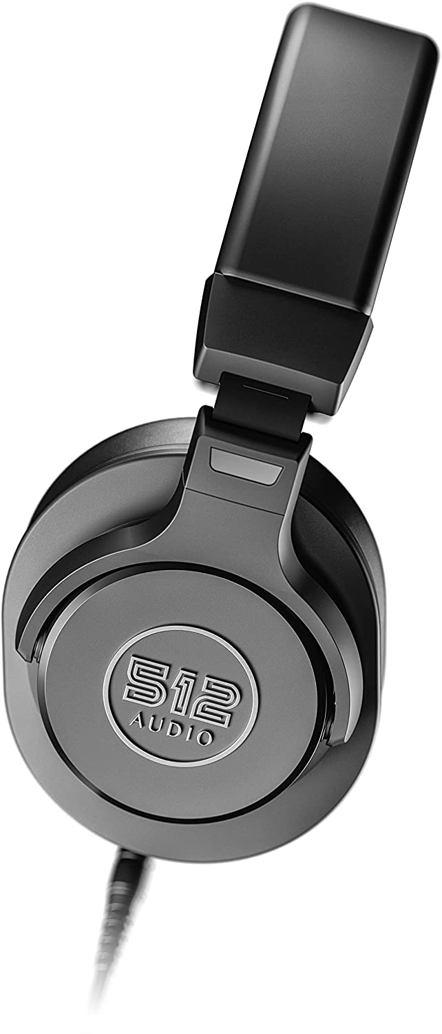 512 Audio Academy Over-Ear Studio Monitor Headphones for Professional Recording and Broadcasting