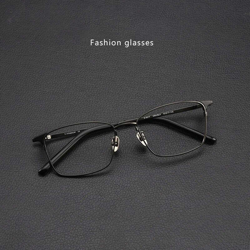 Trend Retro Pure Titanium Unisex Polygon Fashion Luxury Glasses Frame