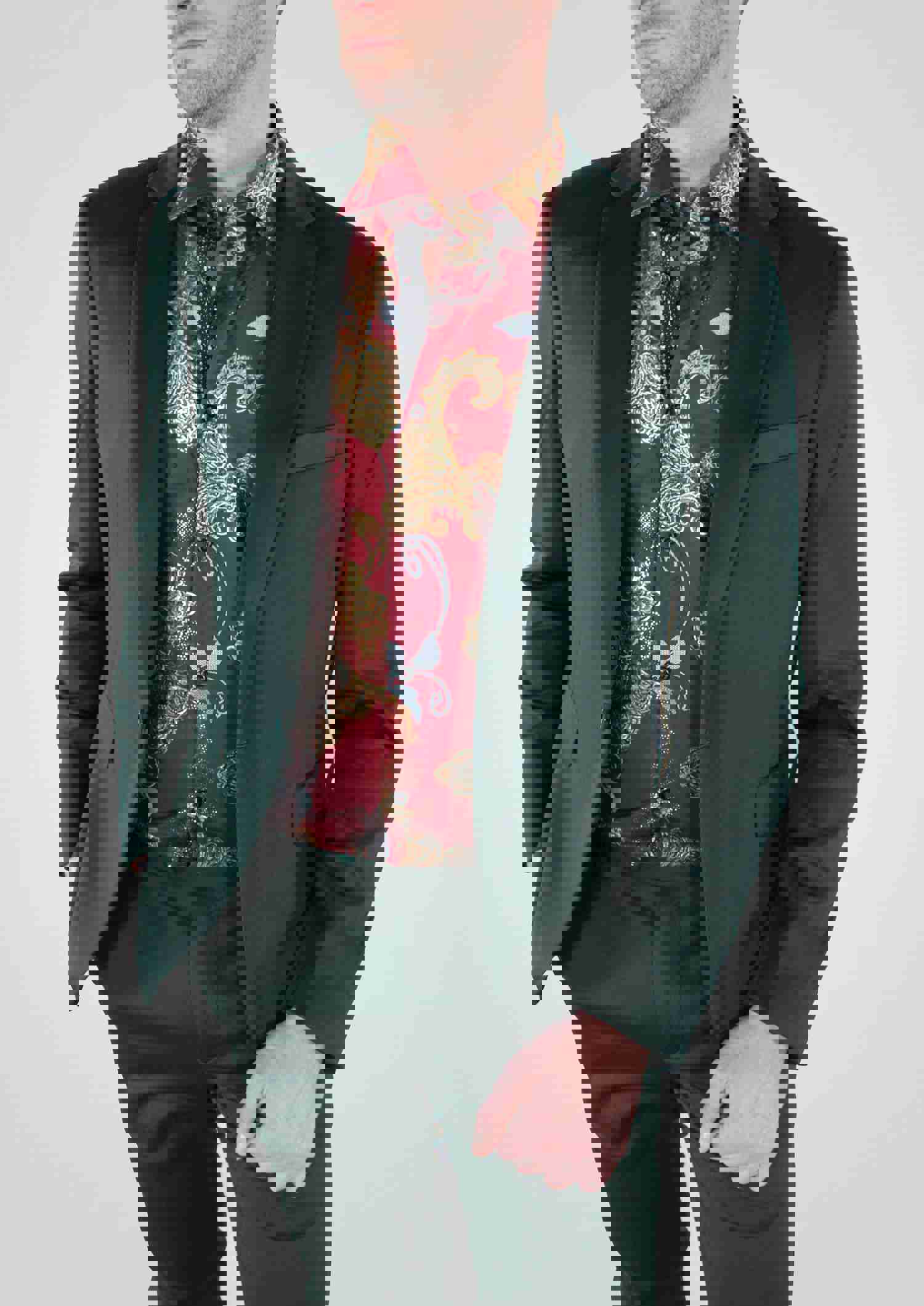 Cielo Slim Fit Blazer Jacket In Sacramento Green - One Piece
