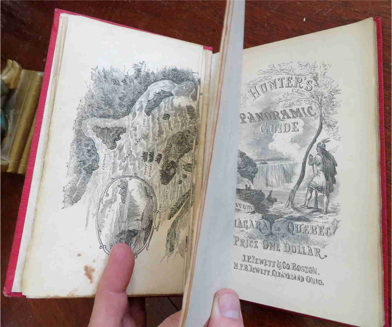 Hunters Panoramic Guide from Niagara Falls to Quebec 1857 Illustrated Book