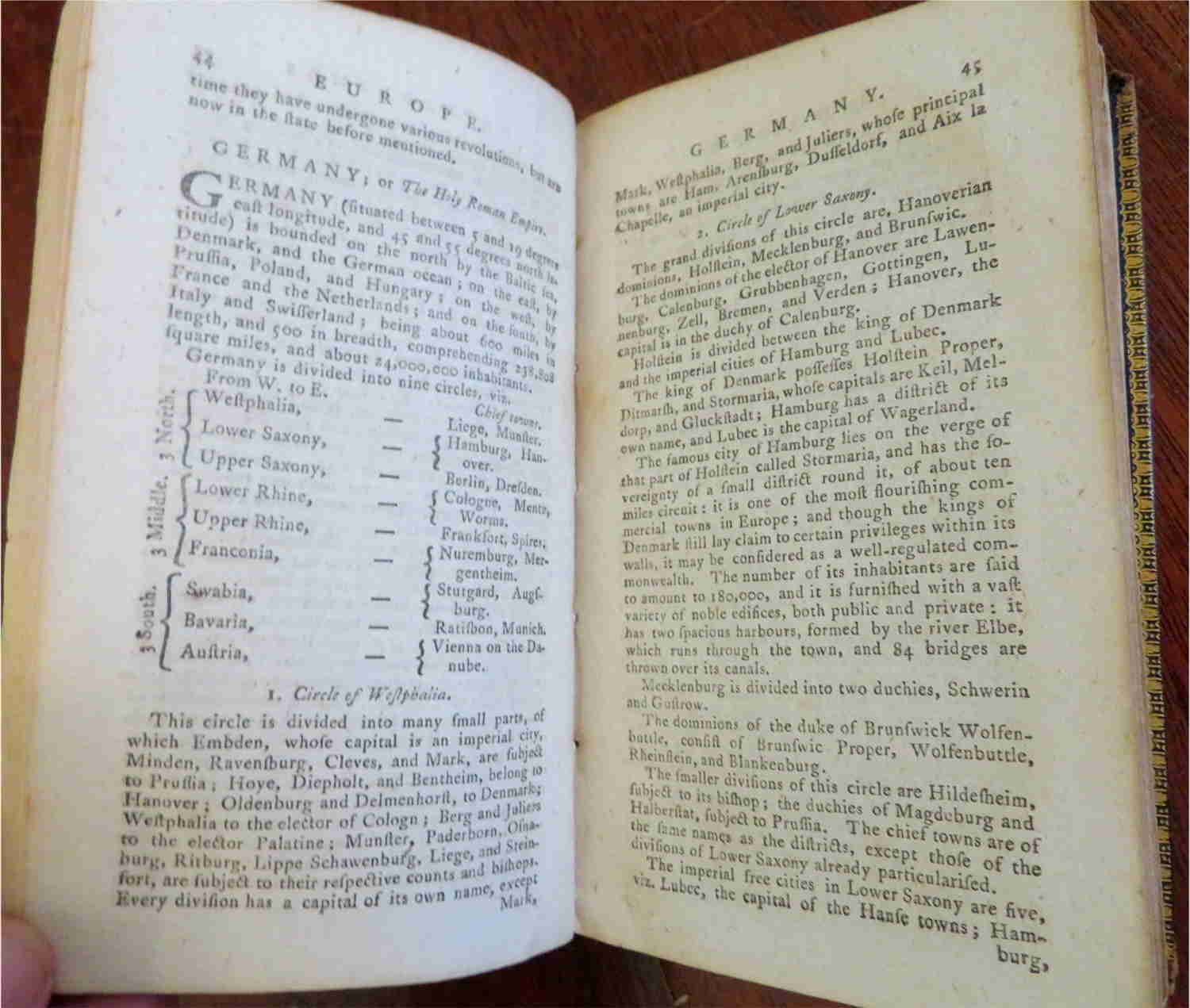 1784 Geography for Youth: World Description of America & Africa in Leather Book