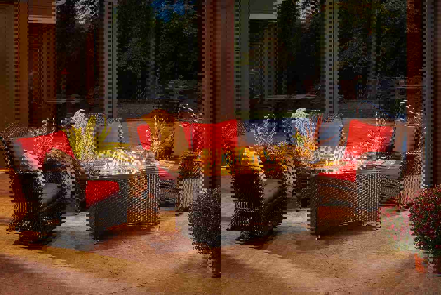 Outdoor Greatroom MG-1242 Balsam Montego Linear Gas Fire Pit Table