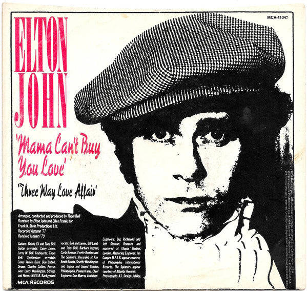 Elton John - Mama Can't Buy You Love (7" Single, VG+)