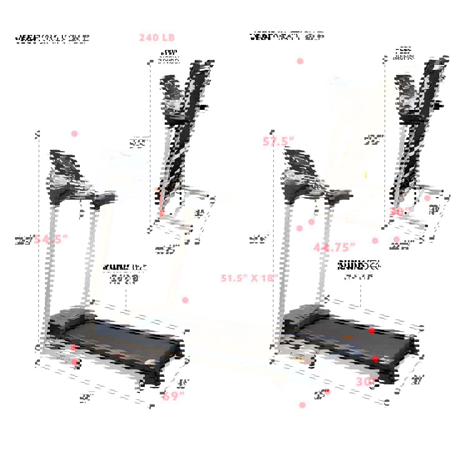 Sunny Health & Fitness Energy Flex Motorized Treadmill