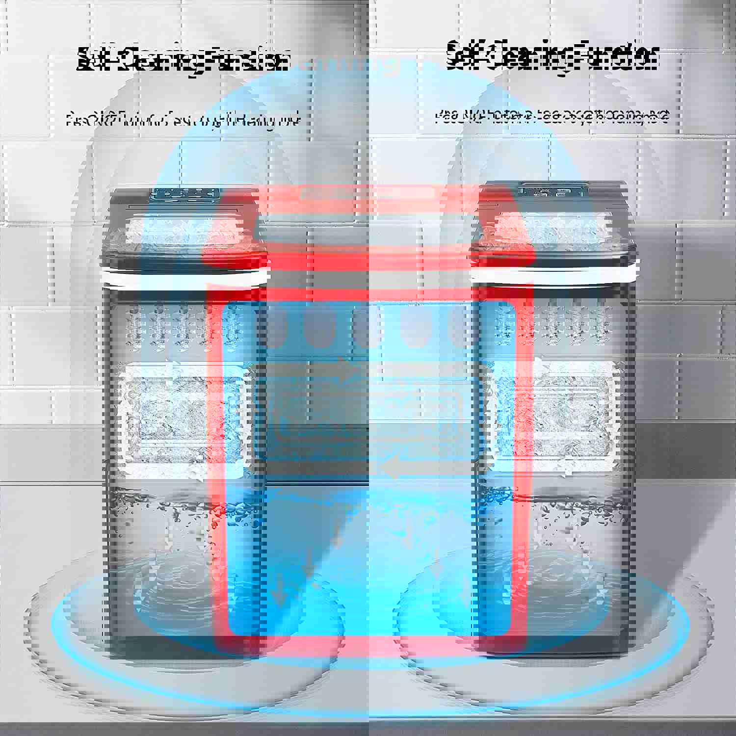 Compact Automatic Counter Top Ice Maker Machine - 9 Cubes in 6-8 Minutes