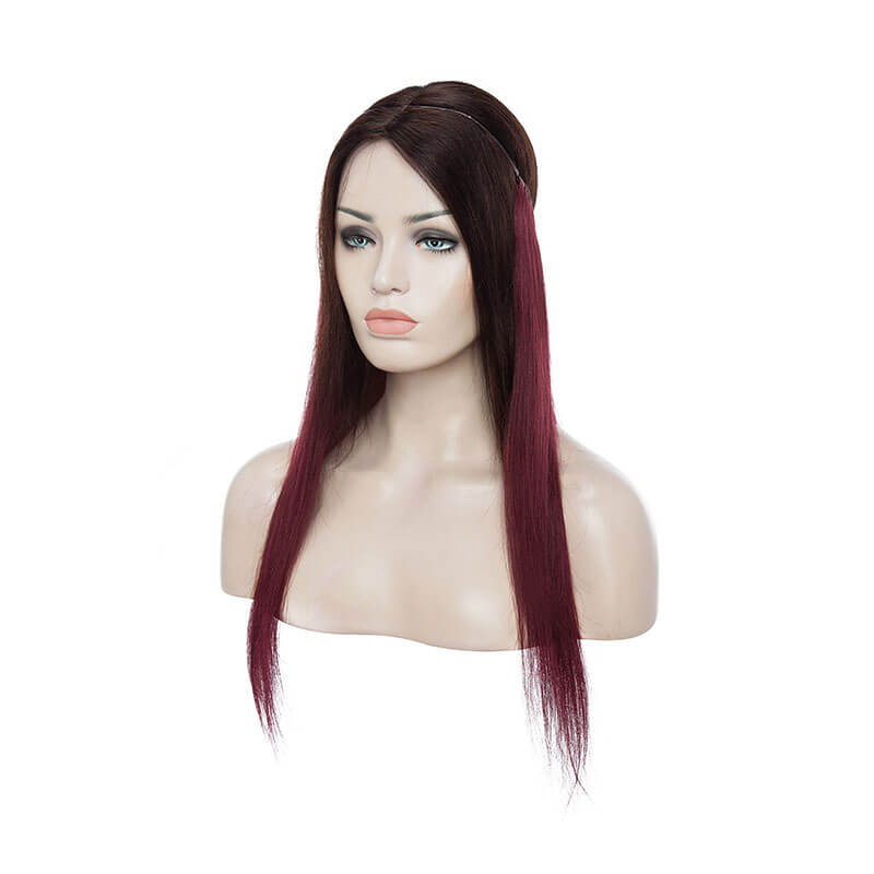 Halo Human Hair Extension Wine Red Light Volume