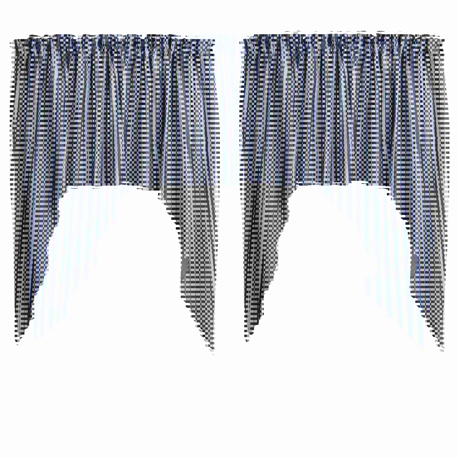 Cotton Striped Swag Valance - 58" Wide / 36" Tall