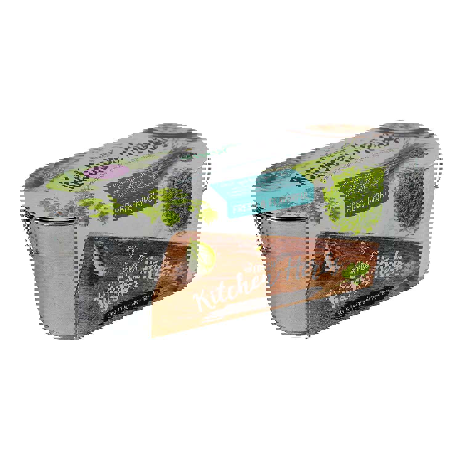 Kitchen Herbs Windowsill Grow Kit - Start Your Own Herb Garden