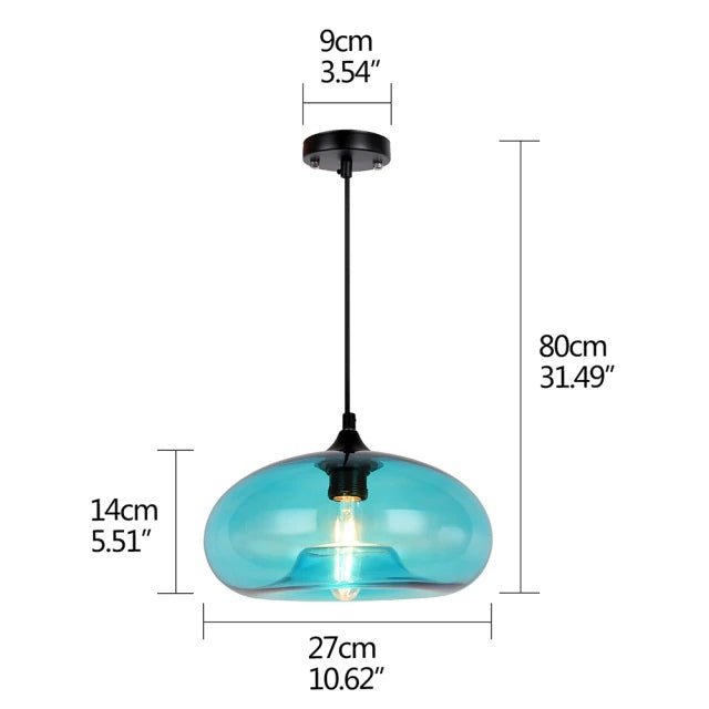 MIRODEMI® Modern Hanging Loft Glass Pendant Lamp for Restaurant, Bar, Kitchen