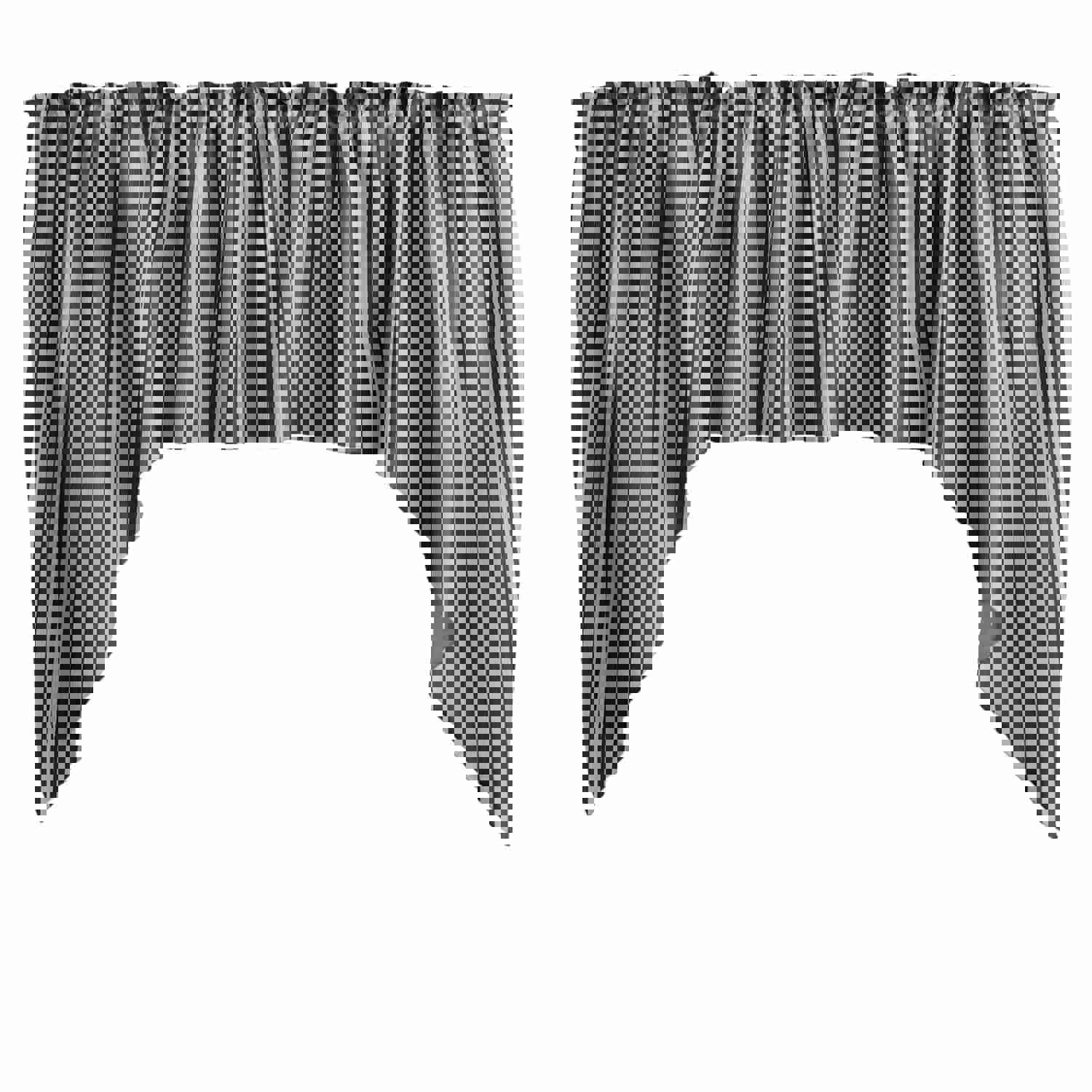 Cotton Striped Swag Valance - 58" Wide / 36" Tall