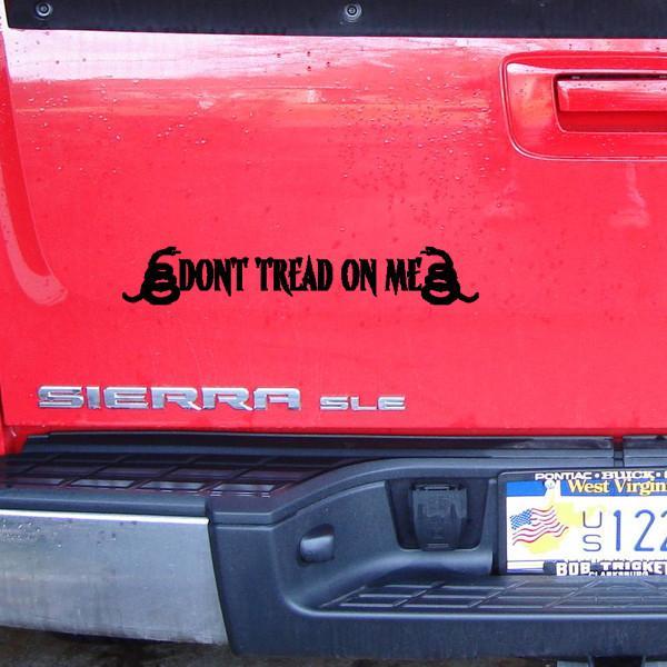 Dont Tread On Me Vinyl Decal - 2 x 12 - Weatherproof & Easy to Apply