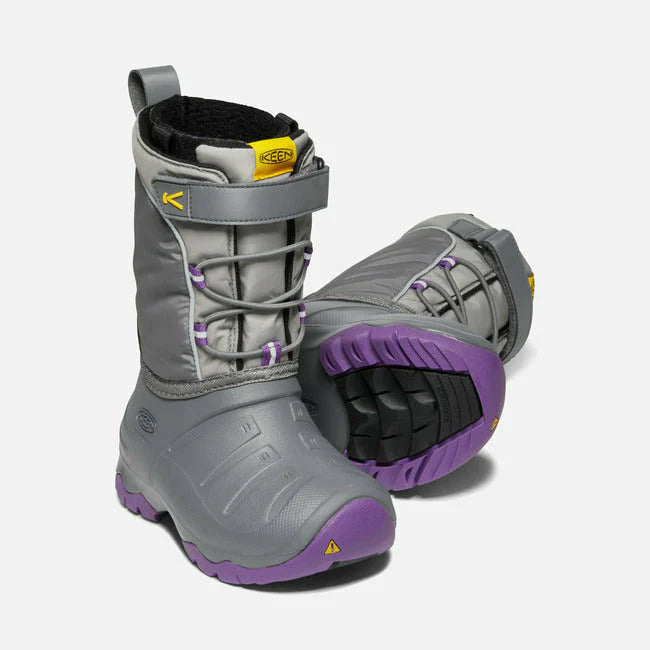 Keen Kids Lumi Waterproof Boot - Street Grey/Royal Lilac