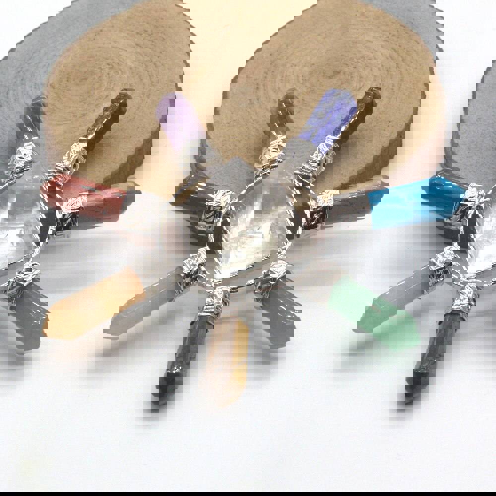 Natural Gnergy Gemstone Pyramid - Healing Reiki Crystal Quartz Stone for Chakra Energy